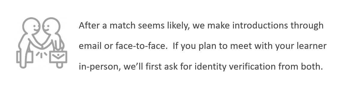 Provide identity verification & meet your learner